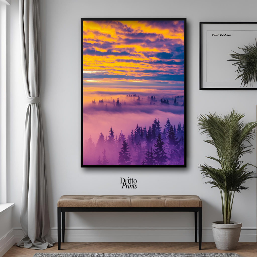 (FD13) Light Between Worlds - Framed matte paper poster