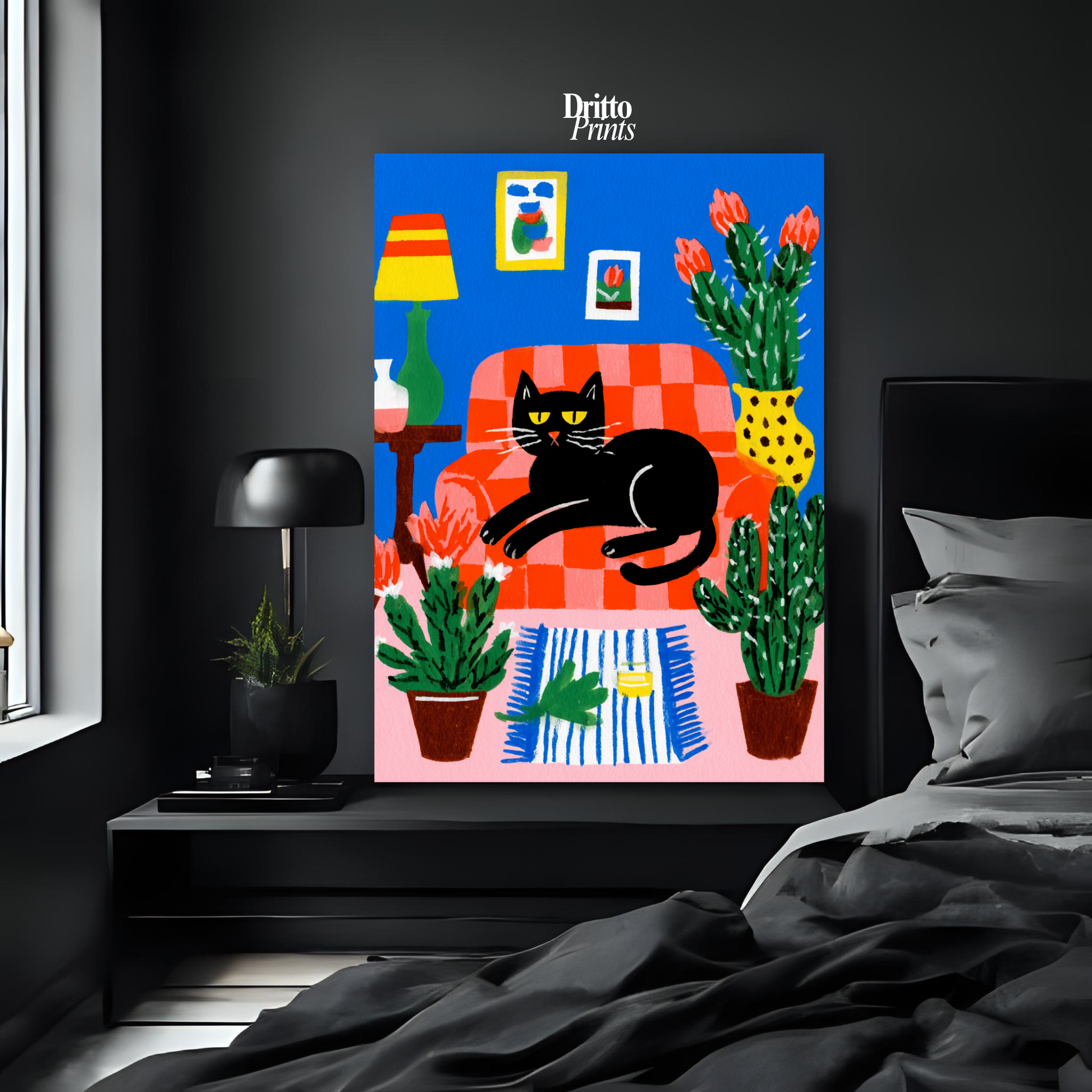 (PD32) Afternoon with the Cat - Poster