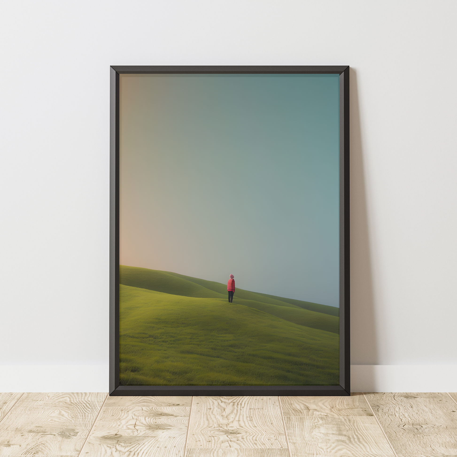 (FD2) - Alone with the Sky - Framed matte paper poster