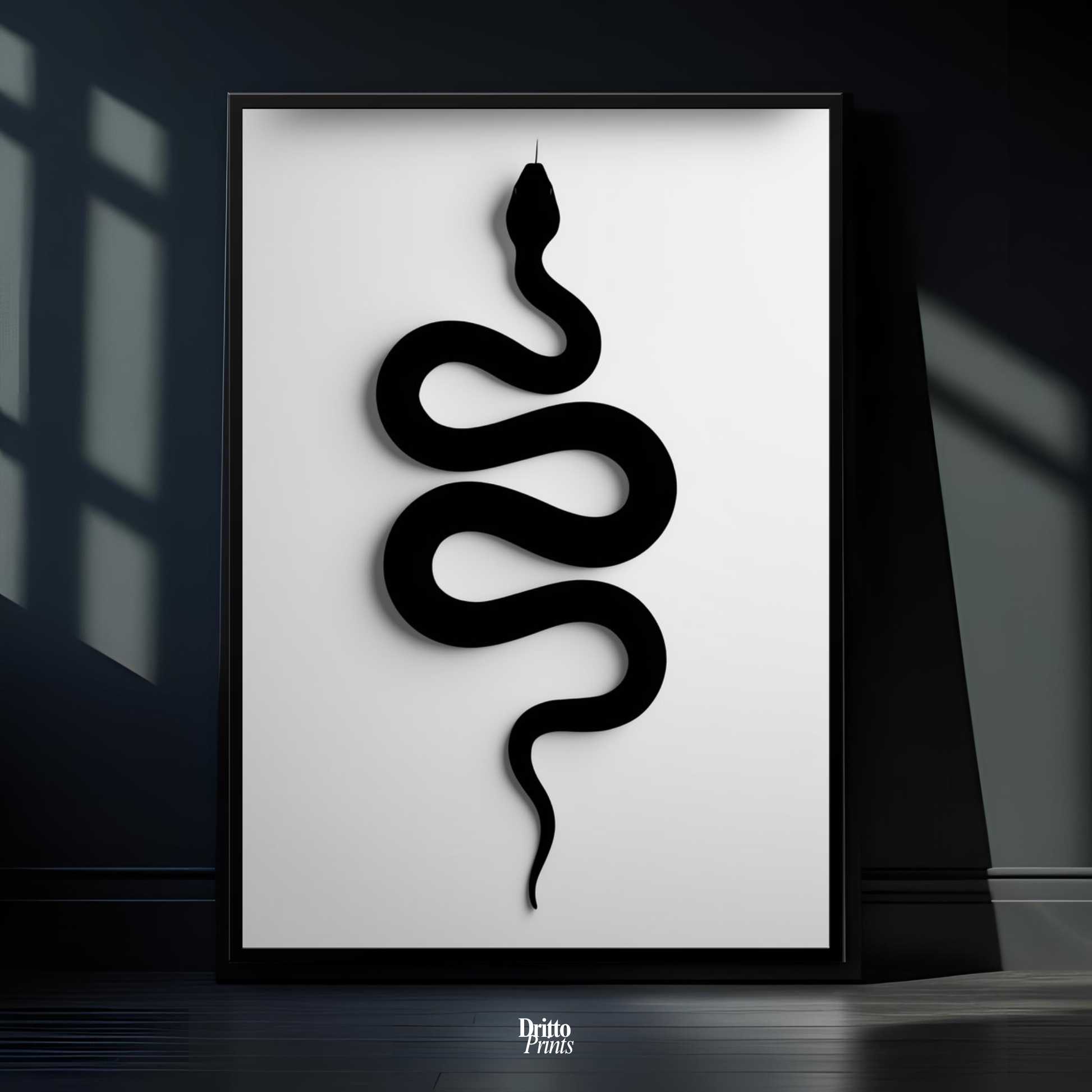 (FD34) Serpent Grace - Framed matte paper poster