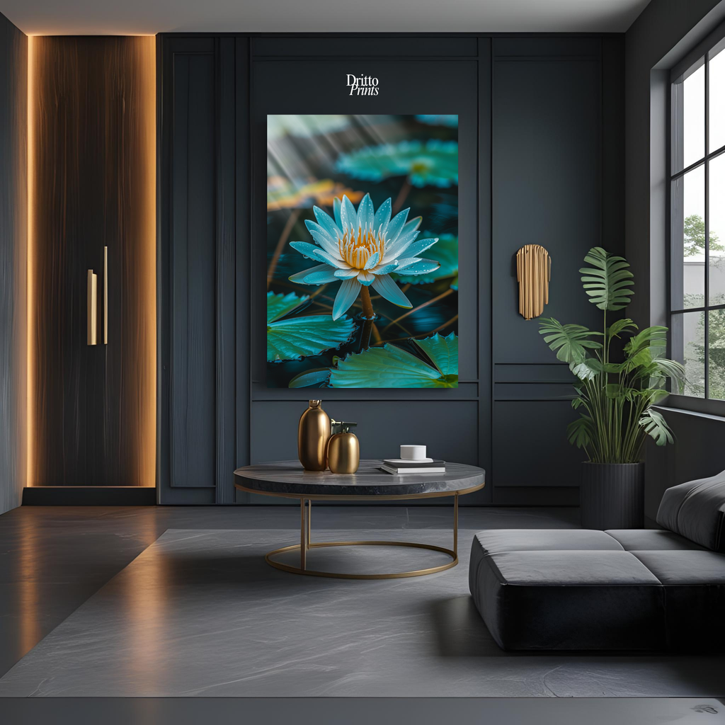 (CD5) Tranquil Water Lily - Canvas