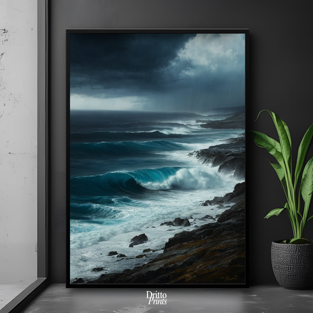 (FD17) Where the Rain Begins - Framed matte paper poster