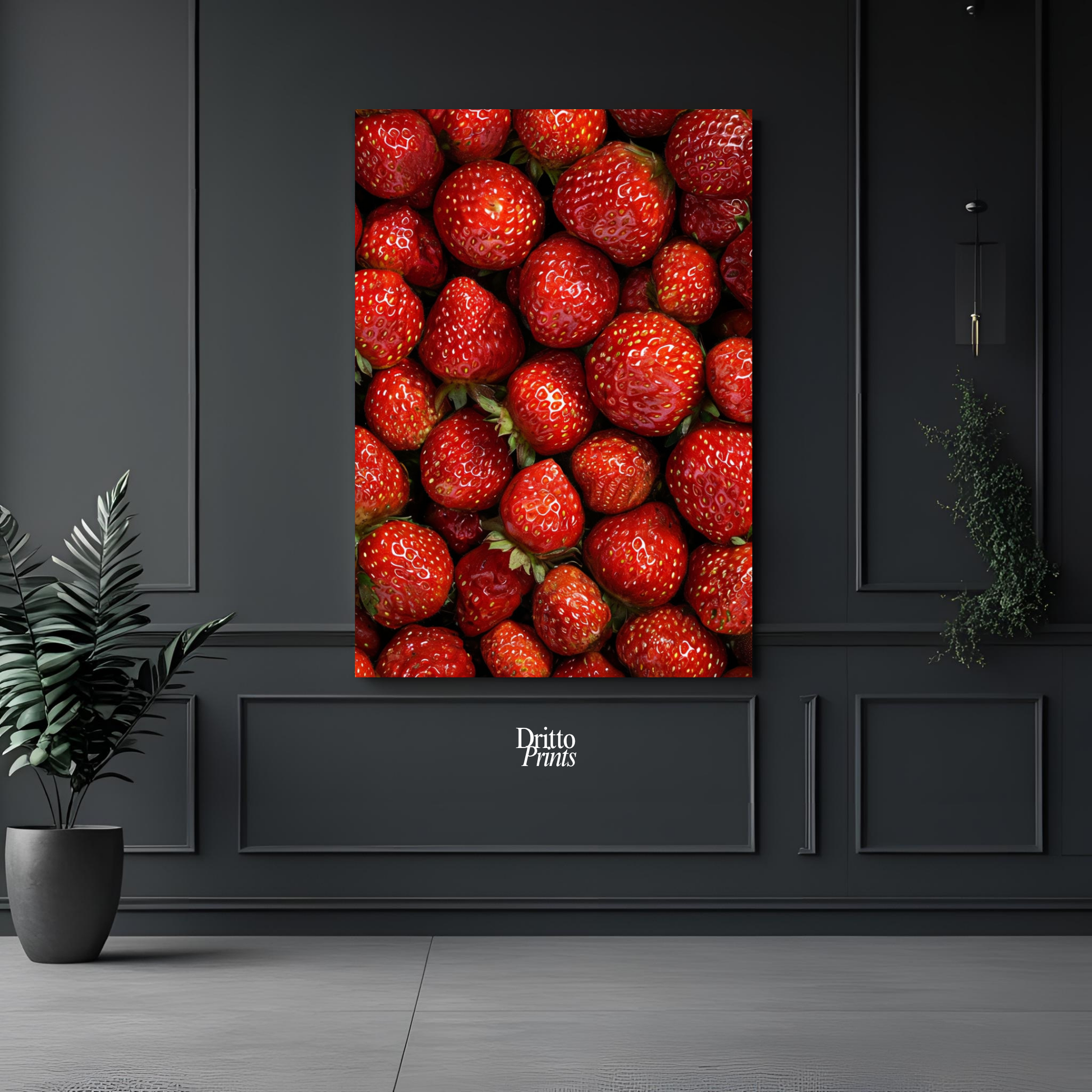 (PD5) The Strawberry Wall Taste of Summer - Poster