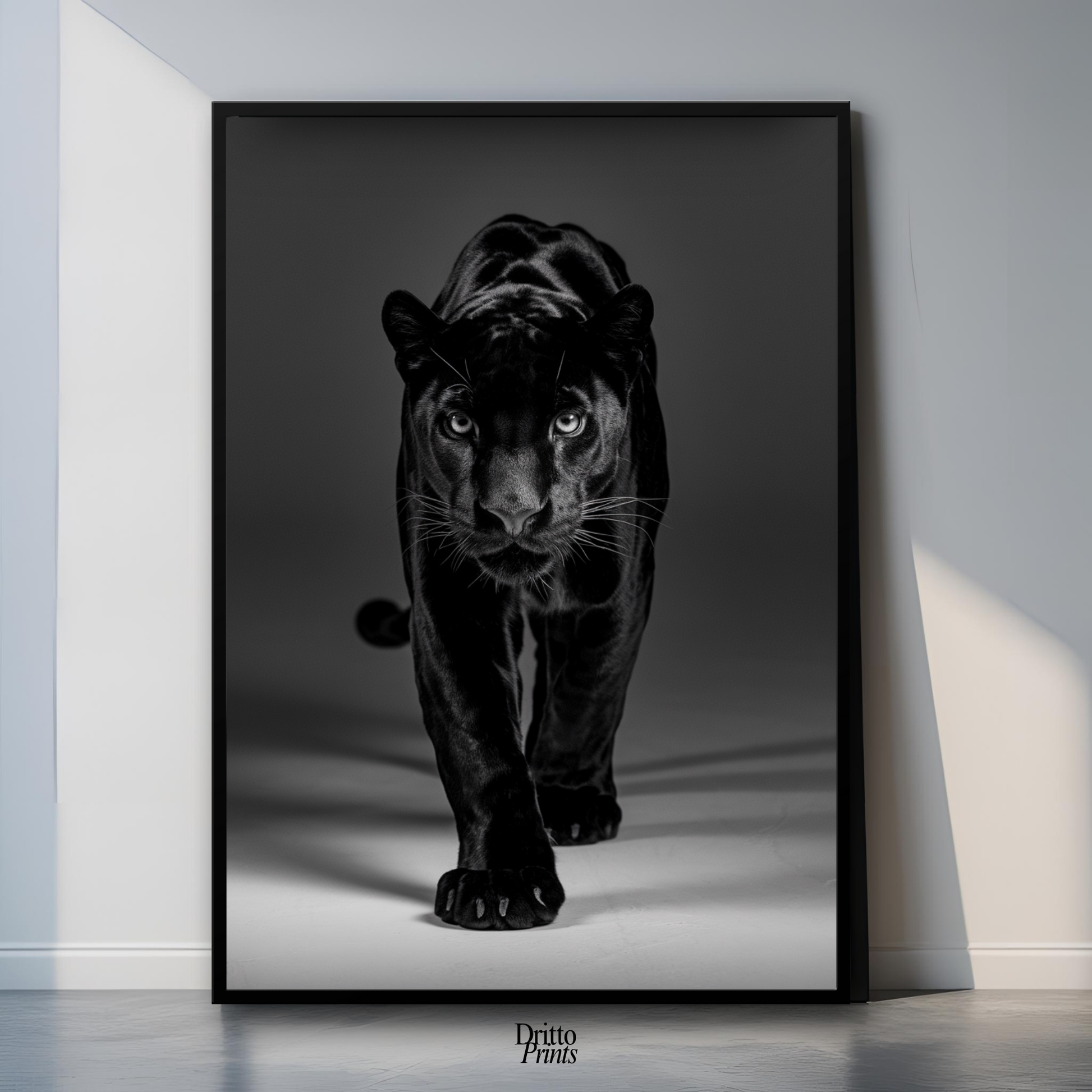(FD7) Eyes of the Hunt - Framed matte paper poster