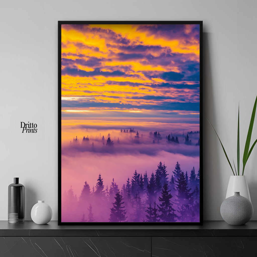 (FD13) Light Between Worlds - Framed matte paper poster