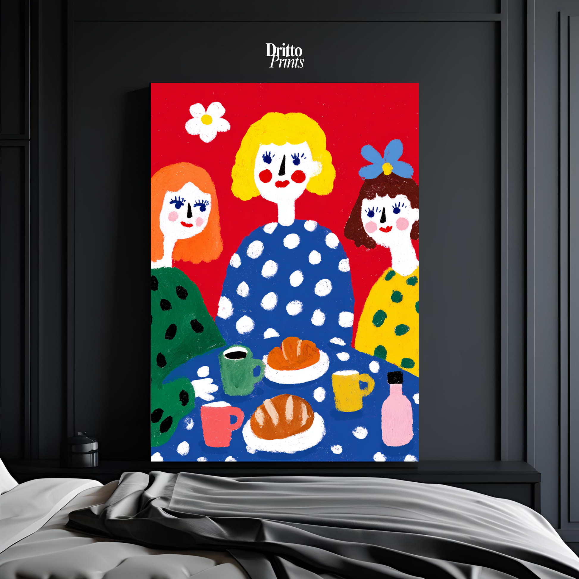 (PD45) Morning Notes – Vintage Iranian Breakfast Poster