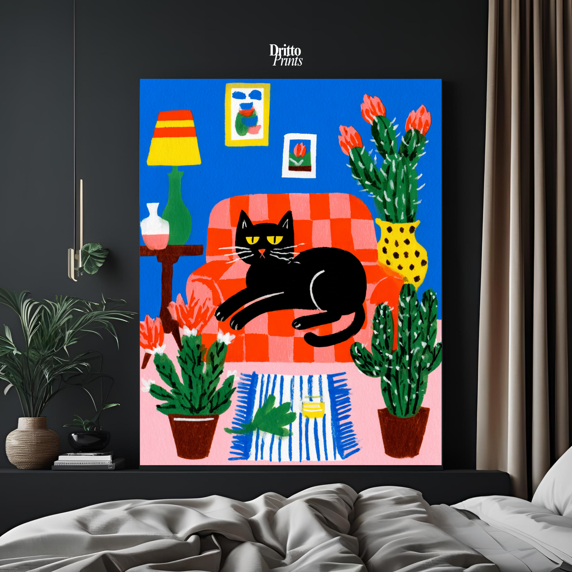 (PD32) Afternoon with the Cat - Poster
