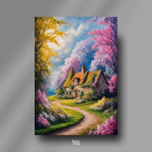(CD2) Cottage in Bloom - Canvas