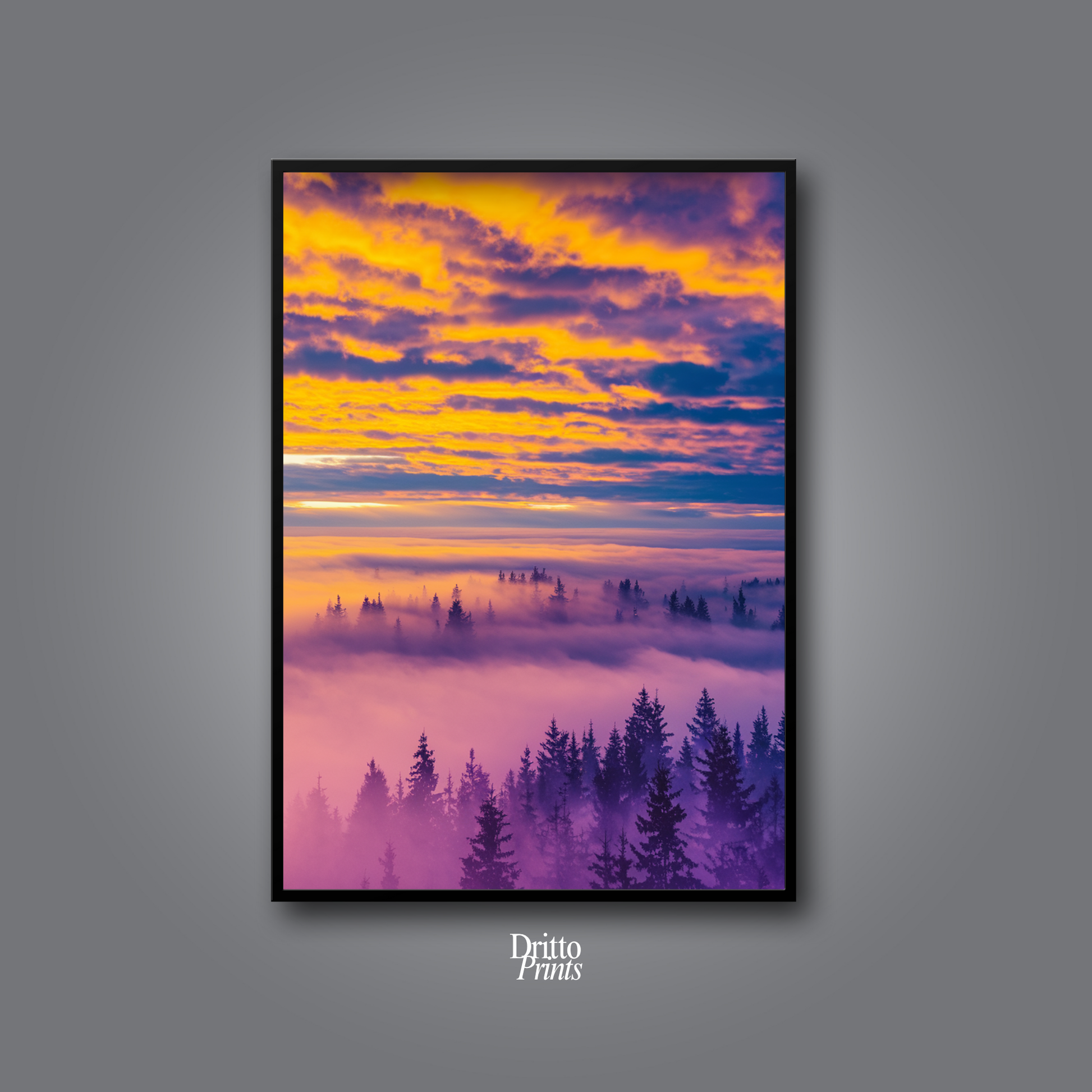 (FD13) Light Between Worlds - Framed matte paper poster