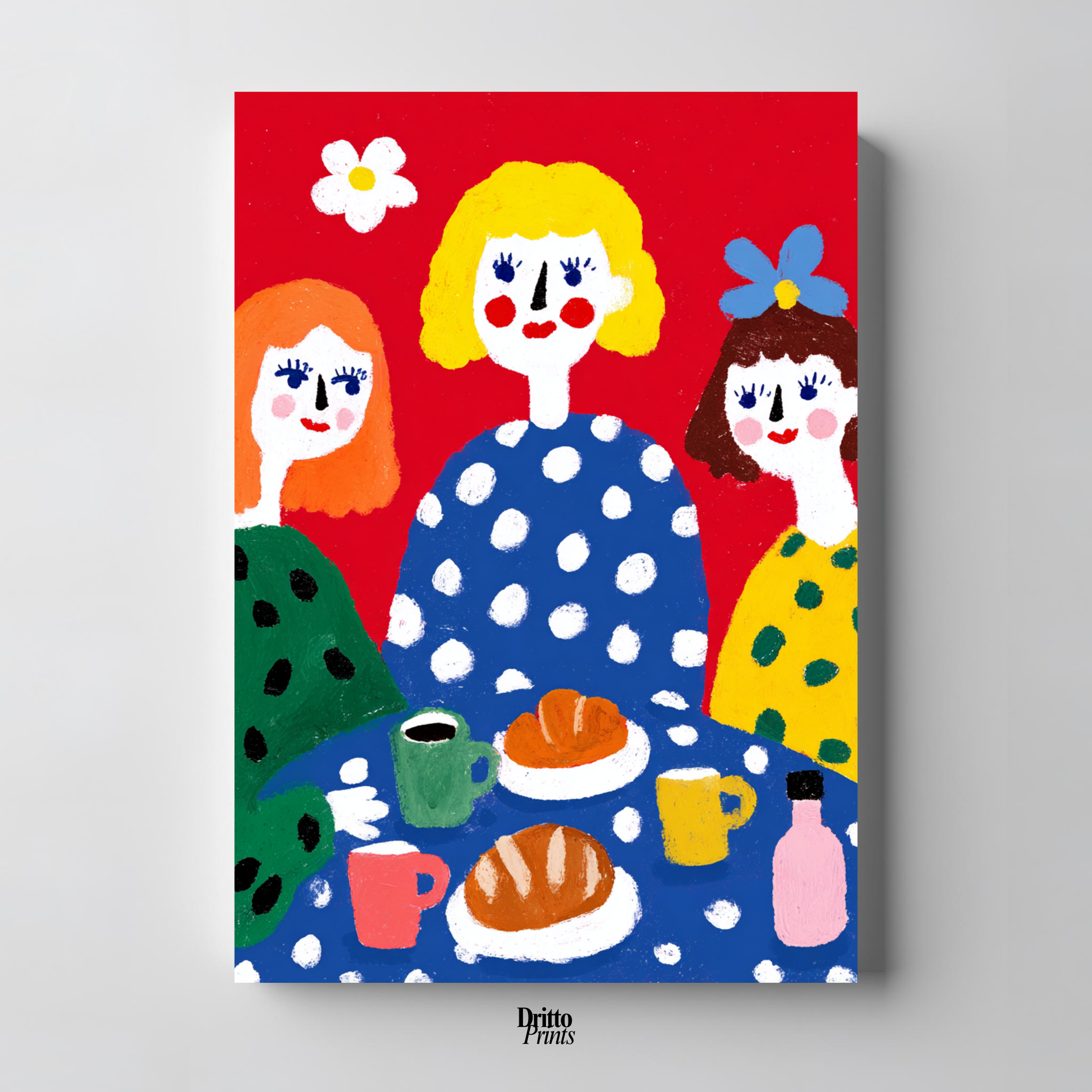 (PD45) Morning Notes – Vintage Iranian Breakfast Poster