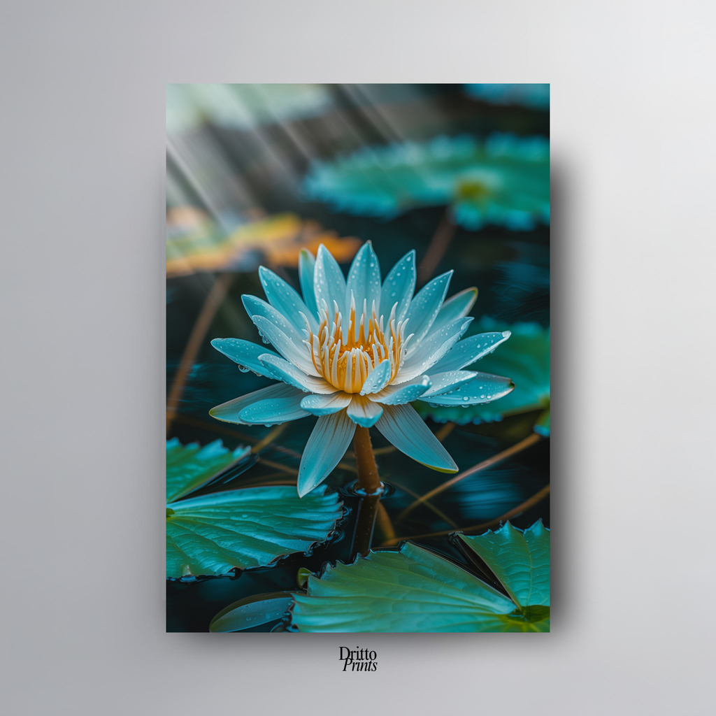 (CD5) Tranquil Water Lily - Canvas