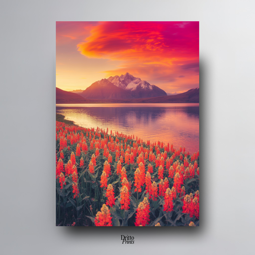 (CF3) Golden Hour Symphony - Framed canvas