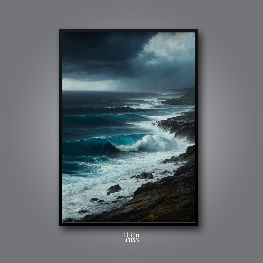 (FD17) Where the Rain Begins - Framed matte paper poster