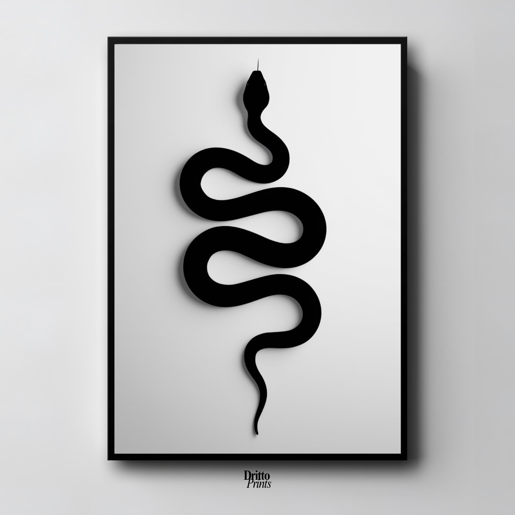 (FD34) Serpent Grace - Framed matte paper poster