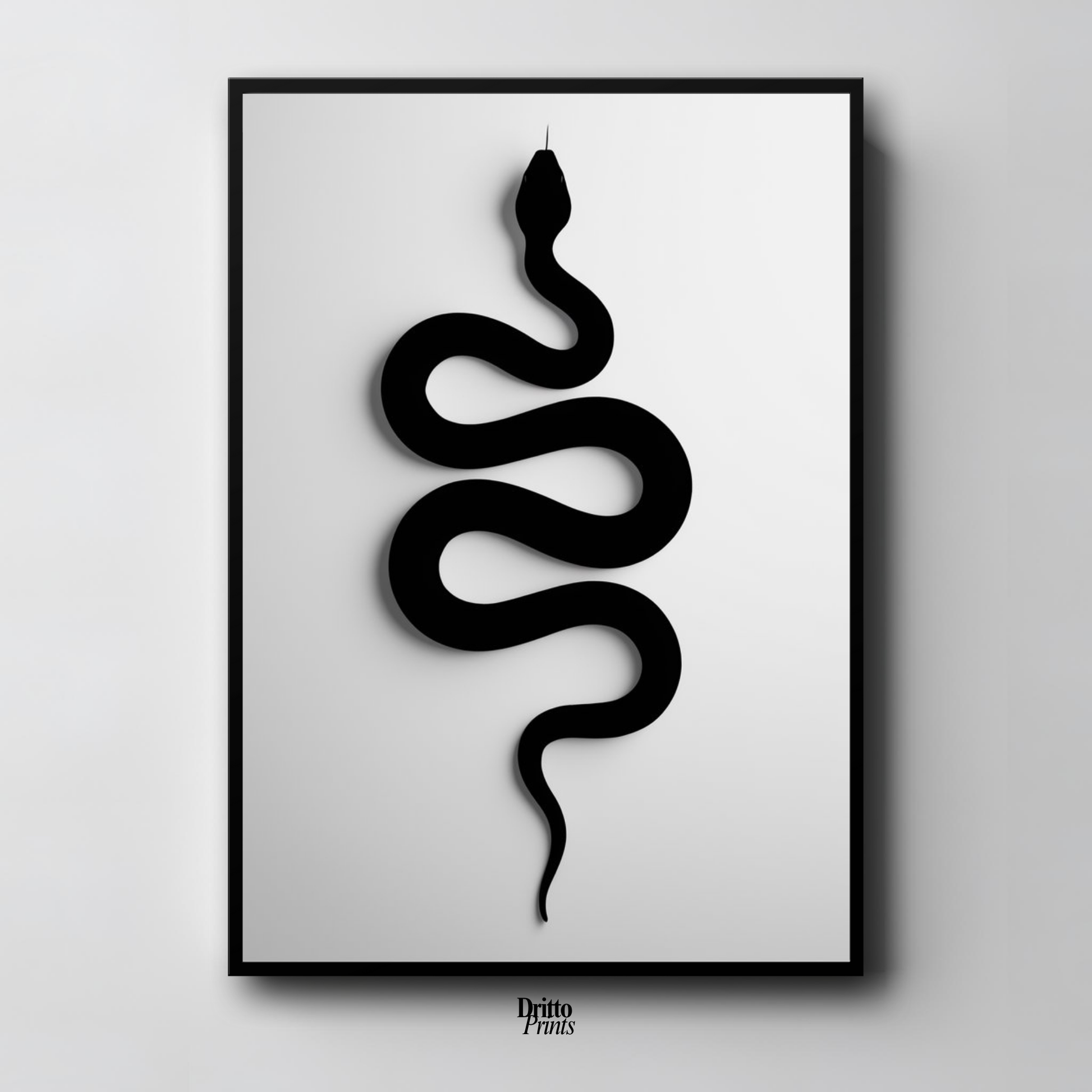 (FD34) Serpent Grace - Framed matte paper poster