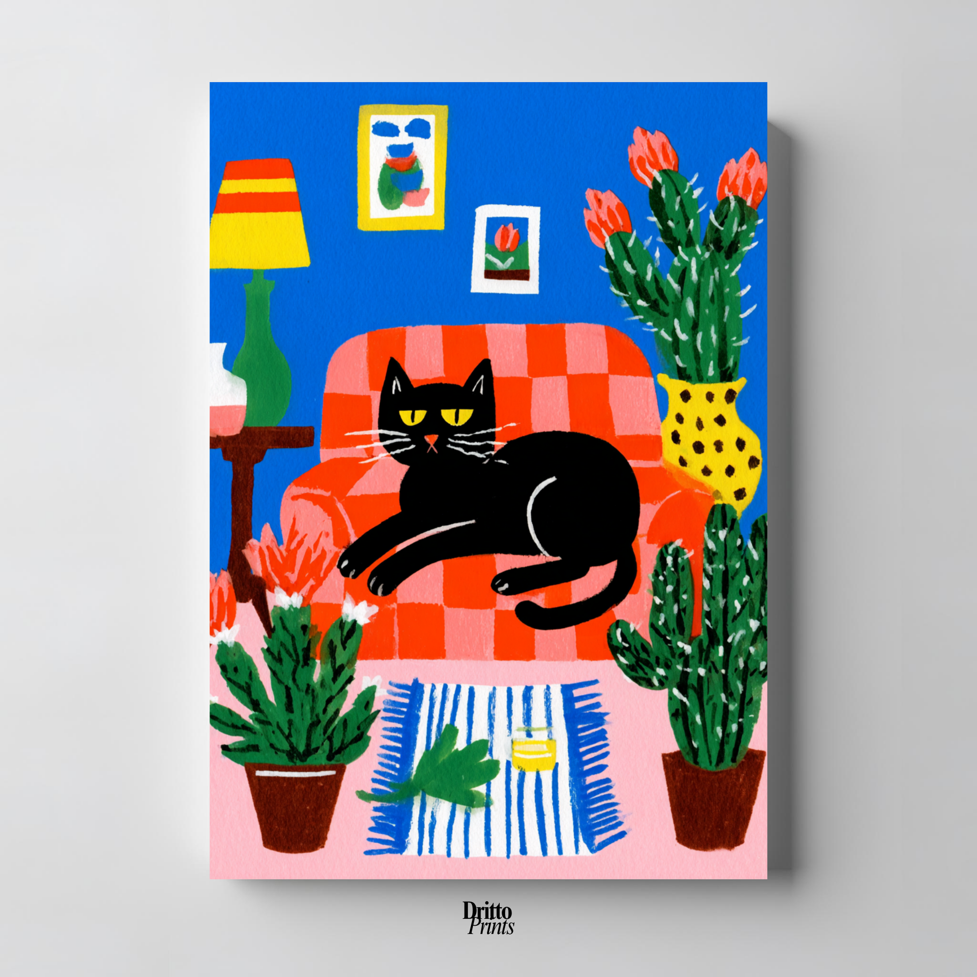 (PD32) Afternoon with the Cat - Poster