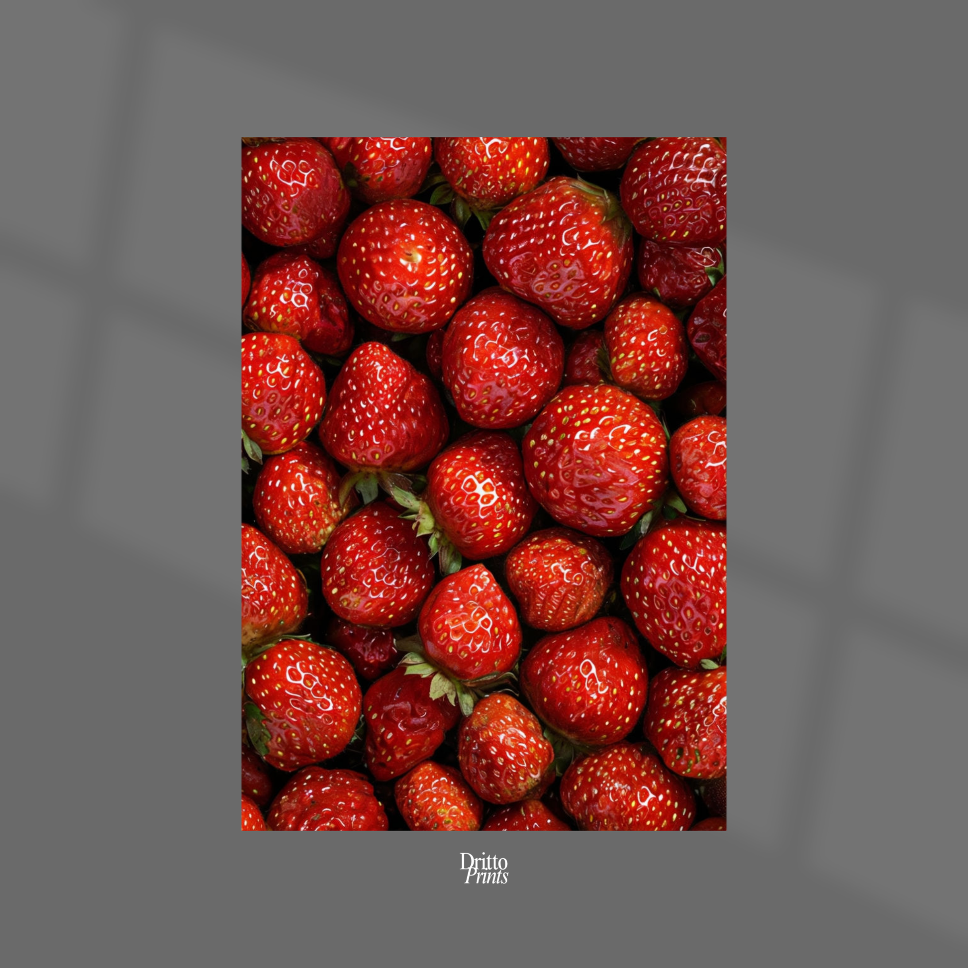 (PD5) The Strawberry Wall Taste of Summer - Poster