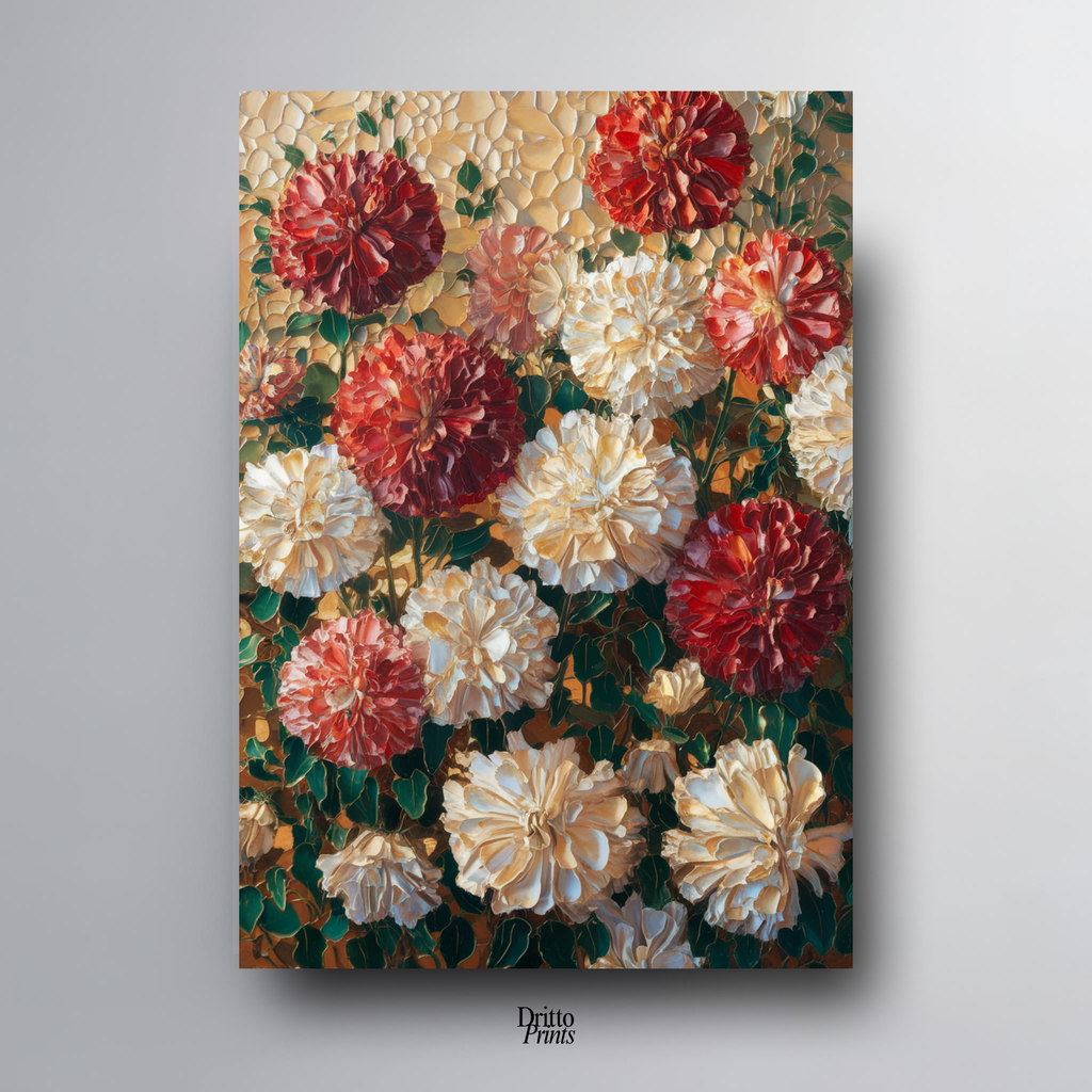 (CF2) Floral Symphony - Framed canvas