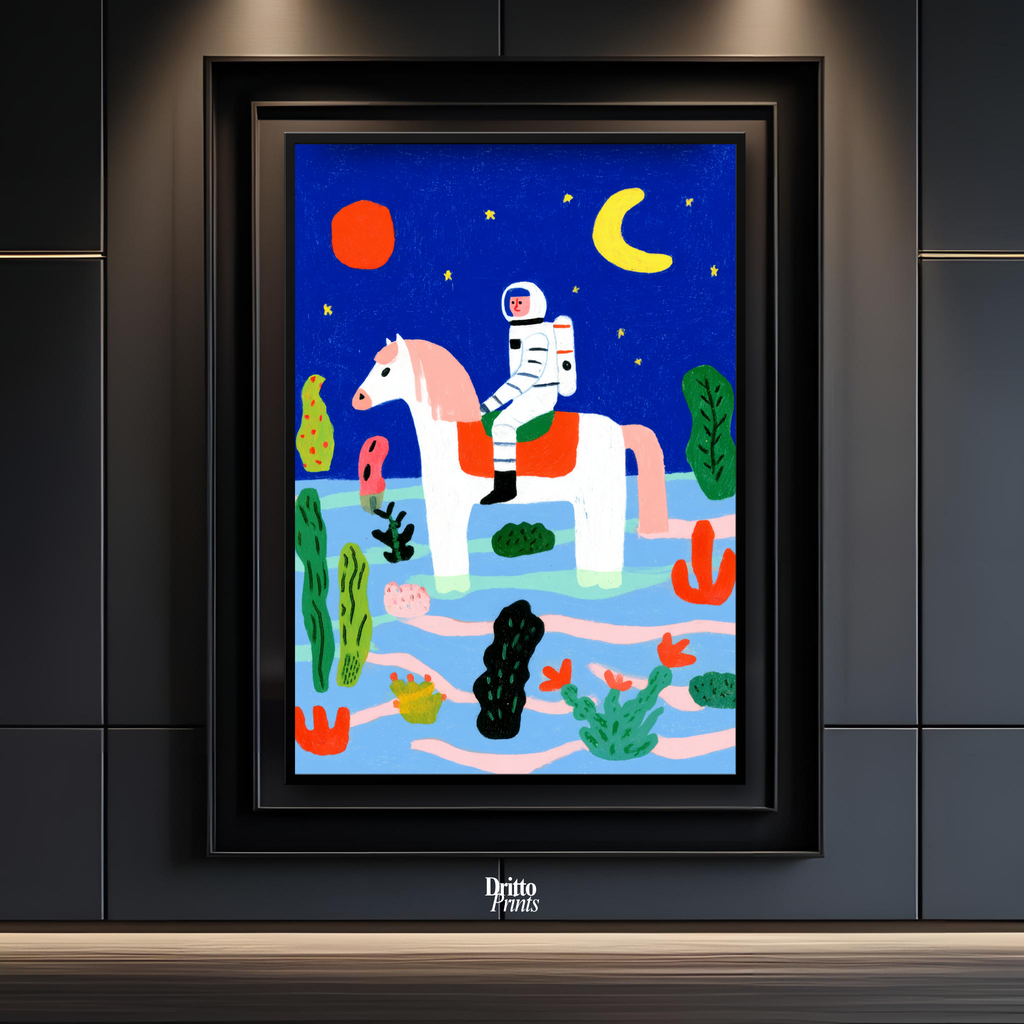 (FD42) Ghost Rider of the Midnight Tides – Framed Matte Paper Poster
