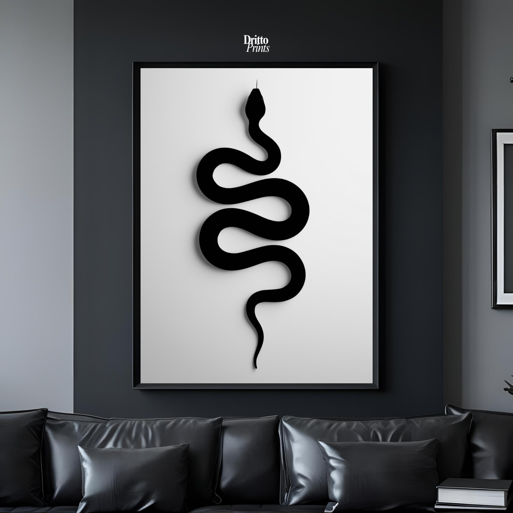 (FD34) Serpent Grace - Framed matte paper poster