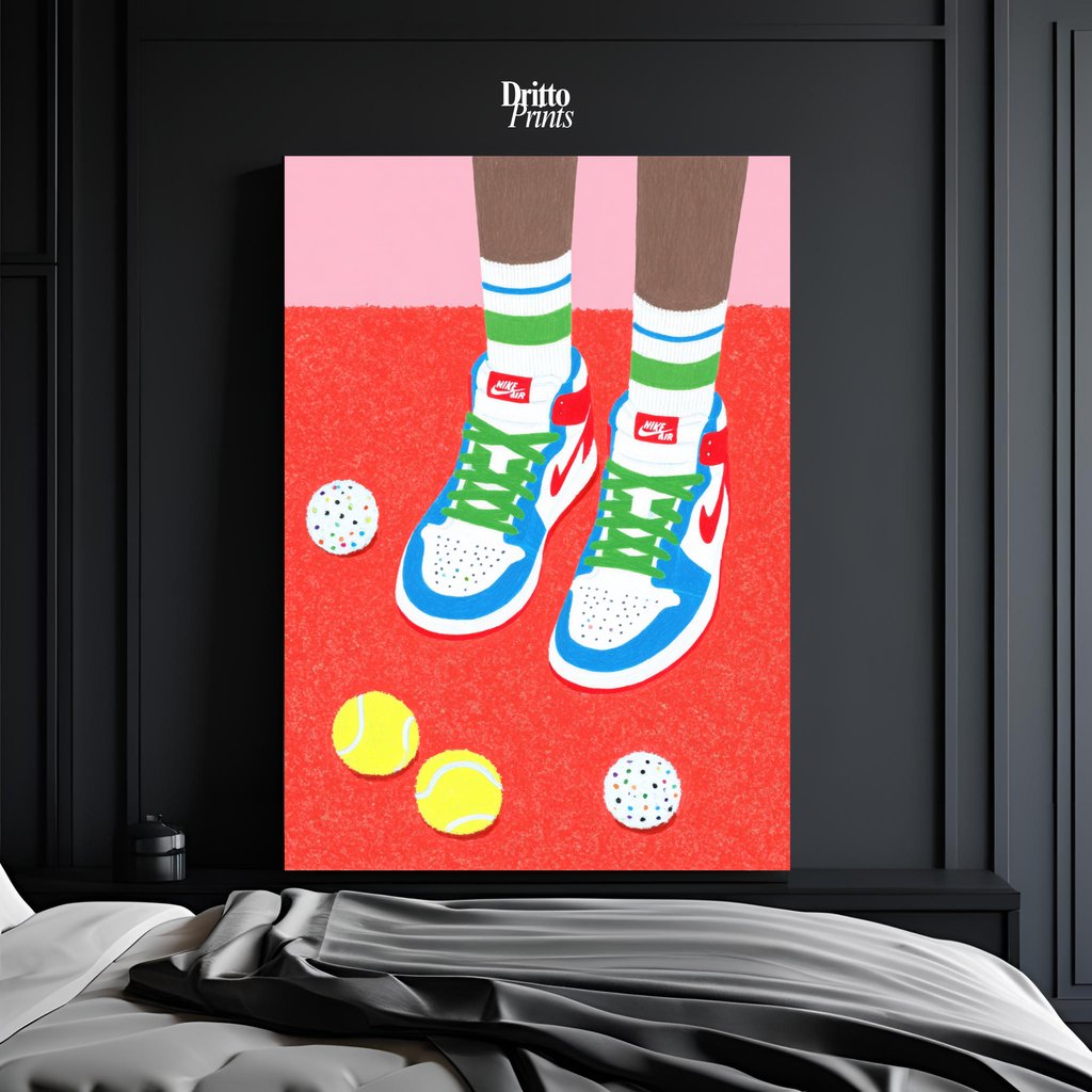 (PD31) Mocha Court Balls Poster