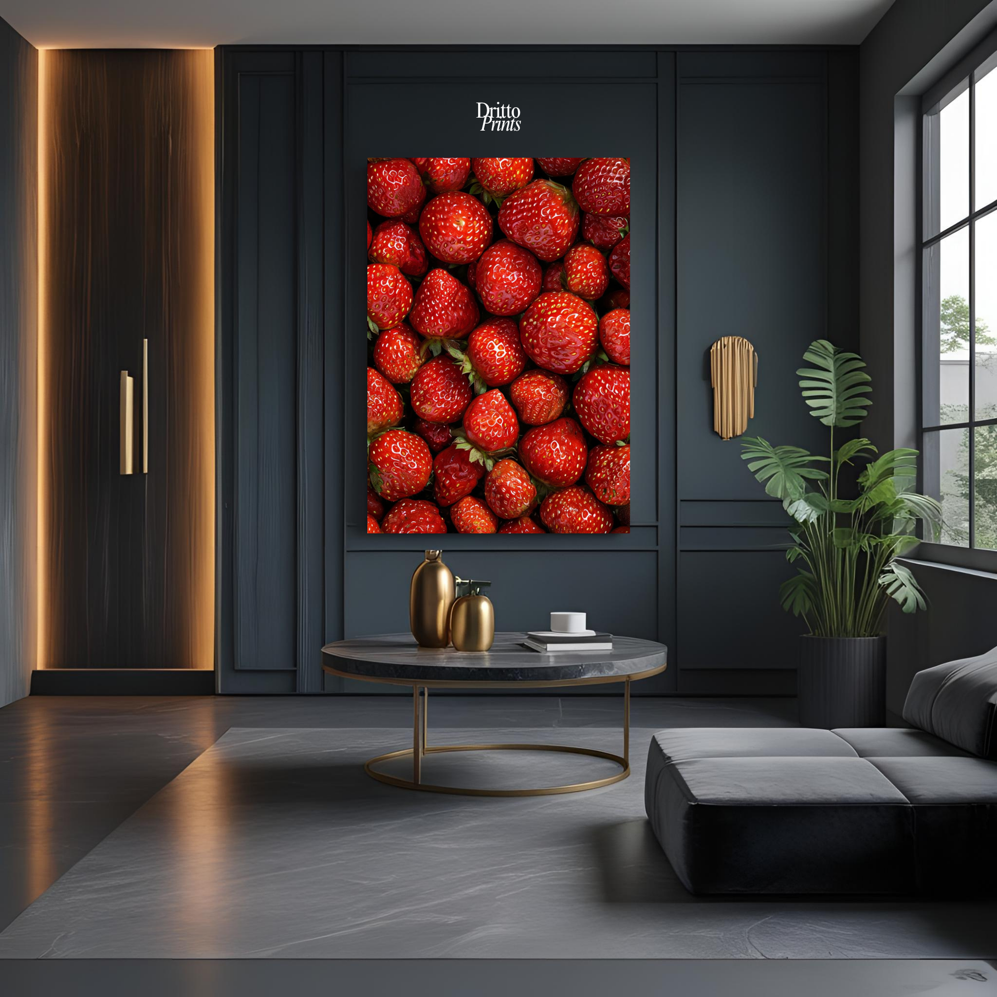 (PD5) The Strawberry Wall Taste of Summer - Poster