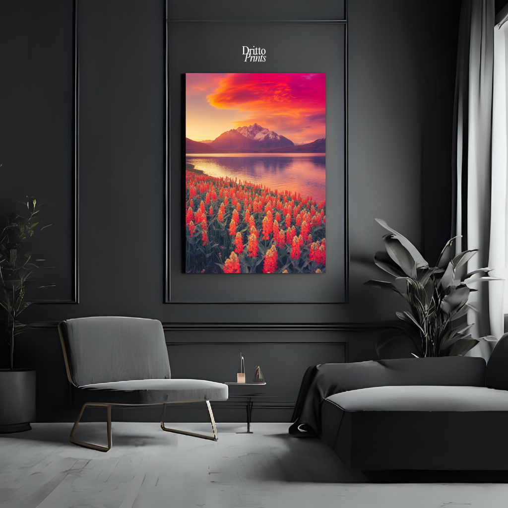 (CF3) Golden Hour Symphony - Framed canvas