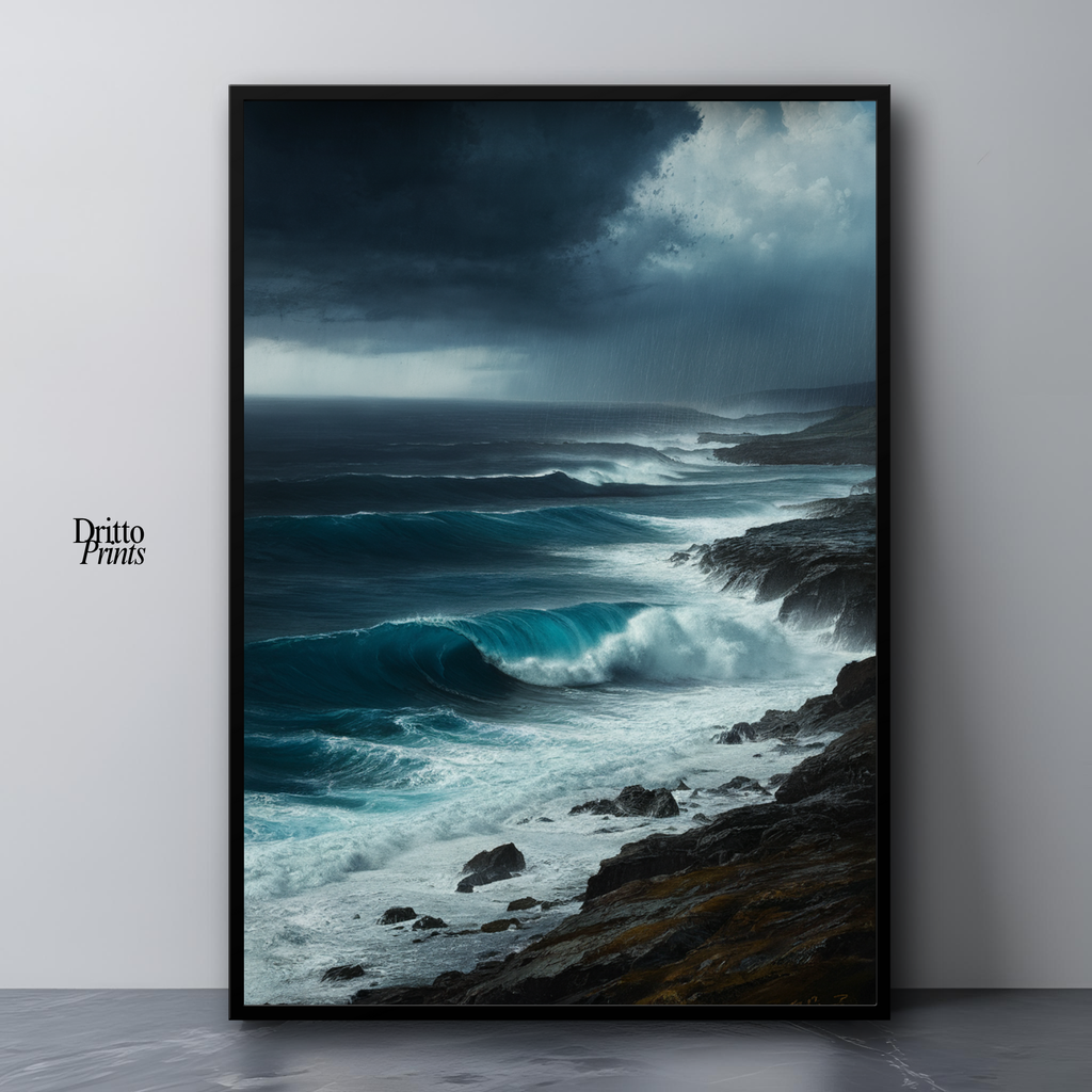 (FD17) Where the Rain Begins - Framed matte paper poster