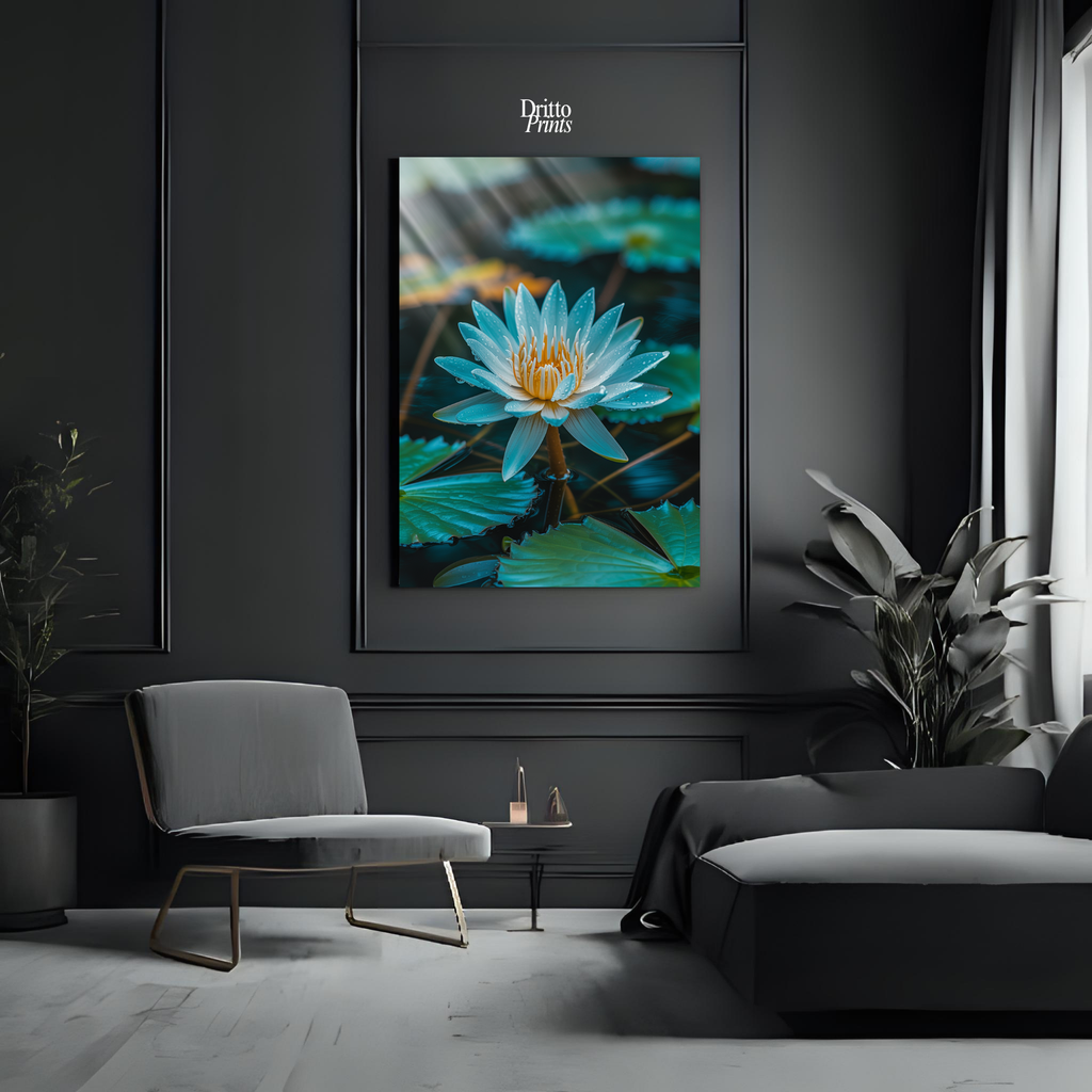 (CD5) Tranquil Water Lily - Canvas