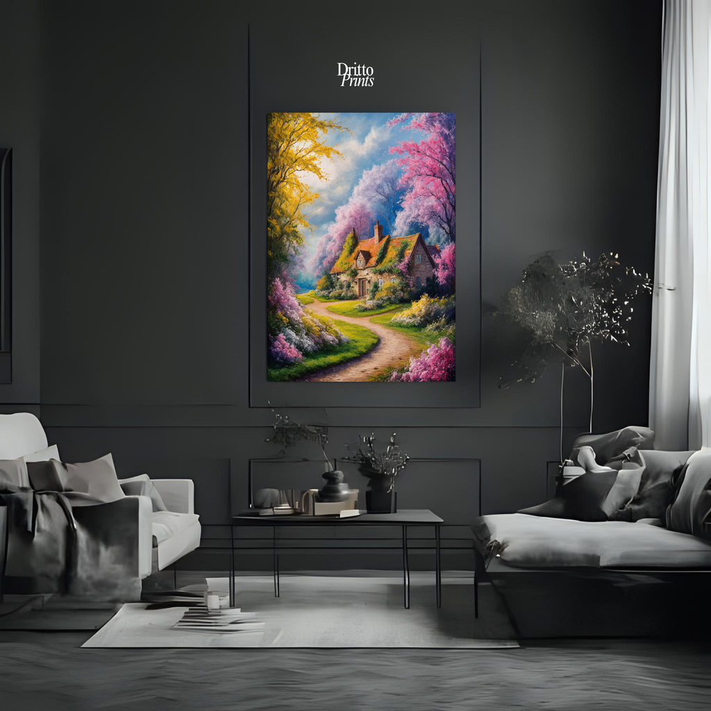 (CD2) Cottage in Bloom - Canvas