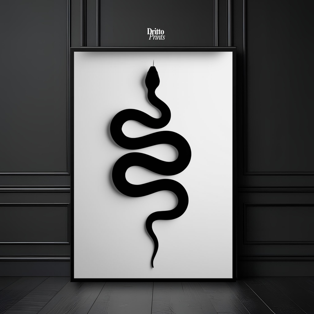 (FD34) Serpent Grace - Framed matte paper poster