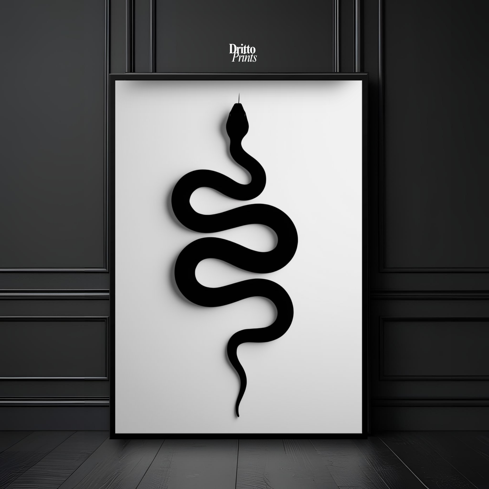 (FD34) Serpent Grace - Framed matte paper poster