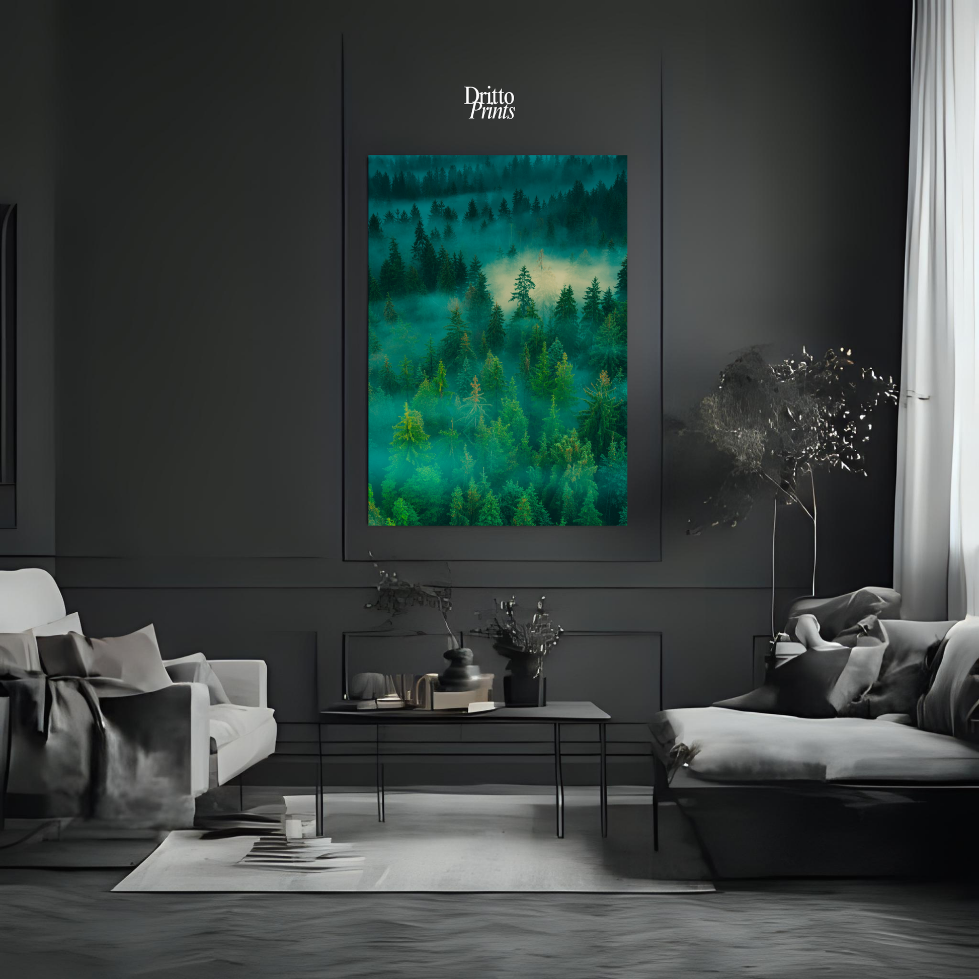 (CD4) Into the Morning Mist - Canvas
