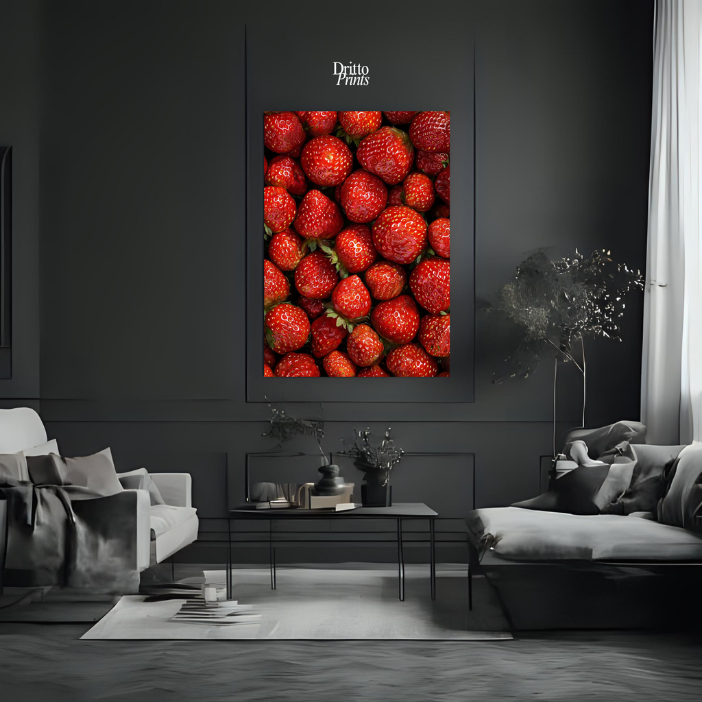 (PD5) The Strawberry Wall Taste of Summer - Poster