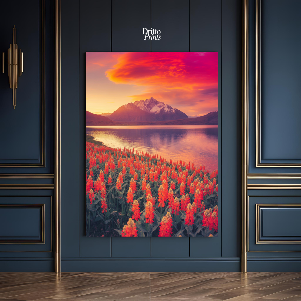(CF3) Golden Hour Symphony - Framed canvas