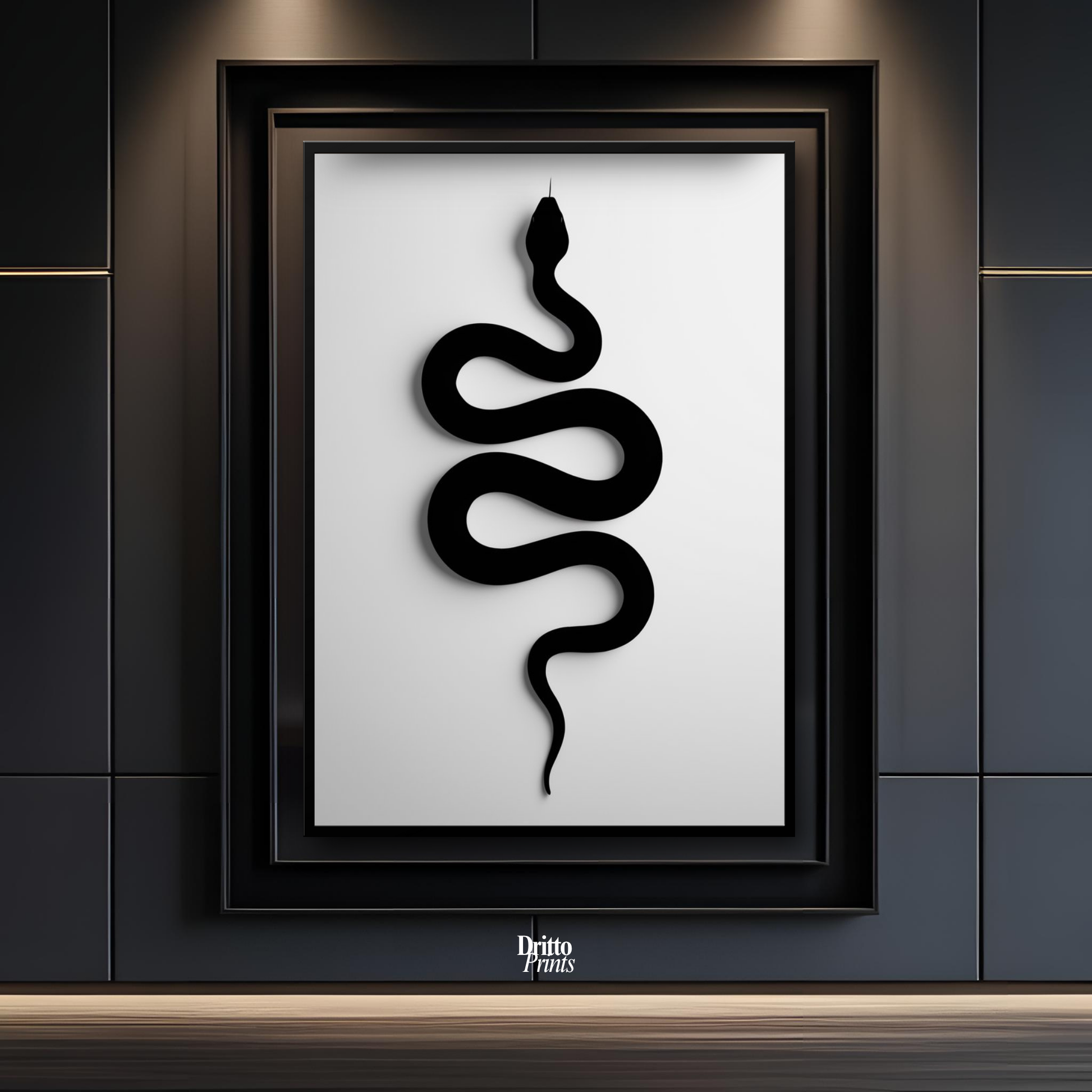 (FD34) Serpent Grace - Framed matte paper poster