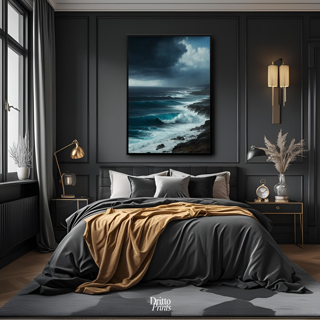 (FD17) Where the Rain Begins - Framed matte paper poster