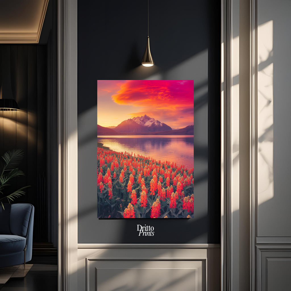 (CF3) Golden Hour Symphony - Framed canvas