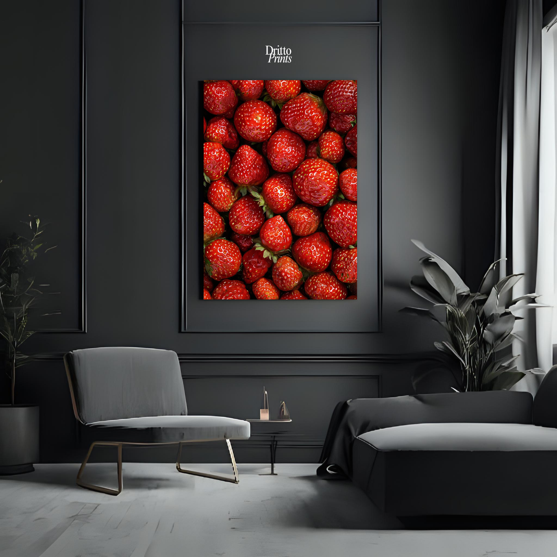 (PD5) The Strawberry Wall Taste of Summer - Poster