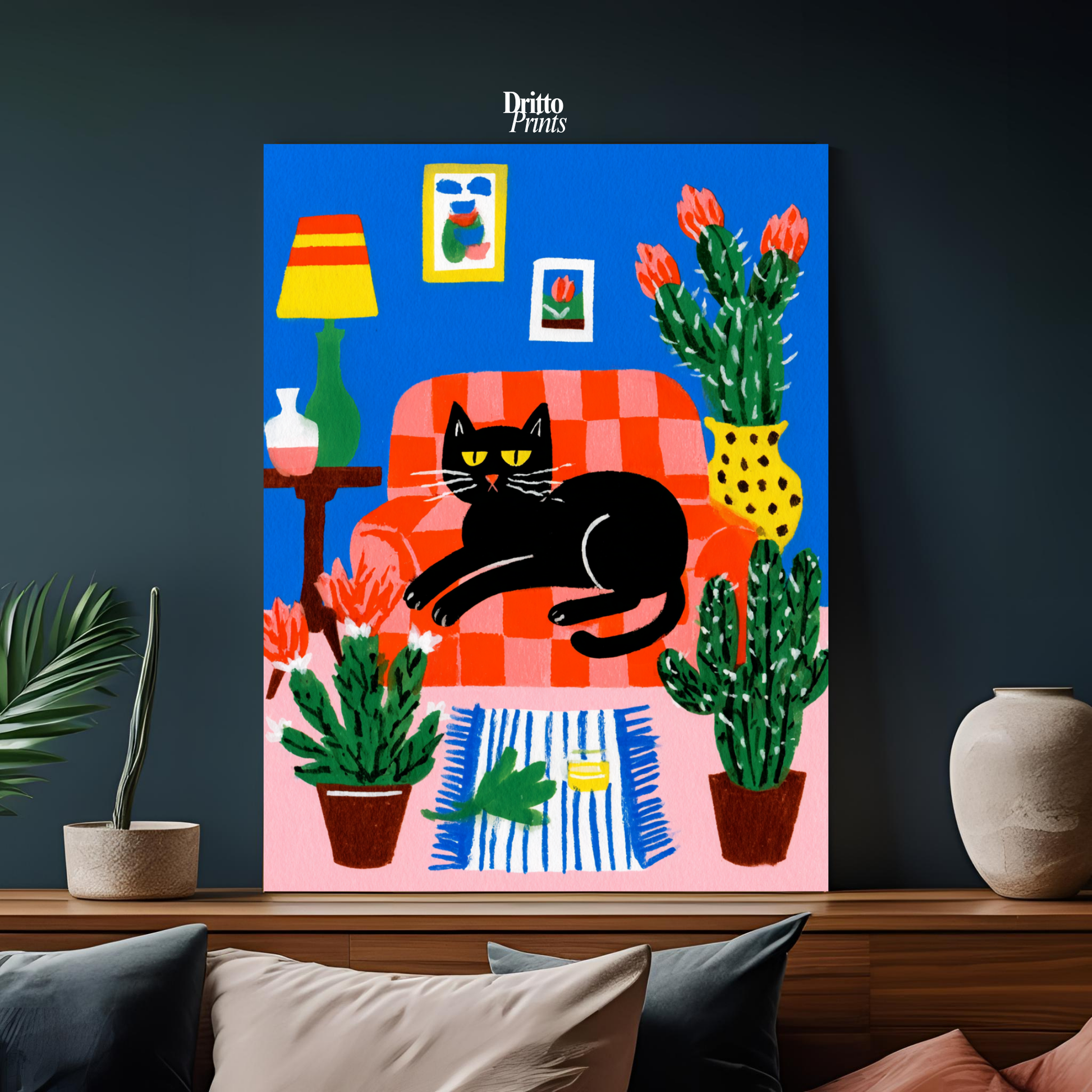 (PD32) Afternoon with the Cat - Poster