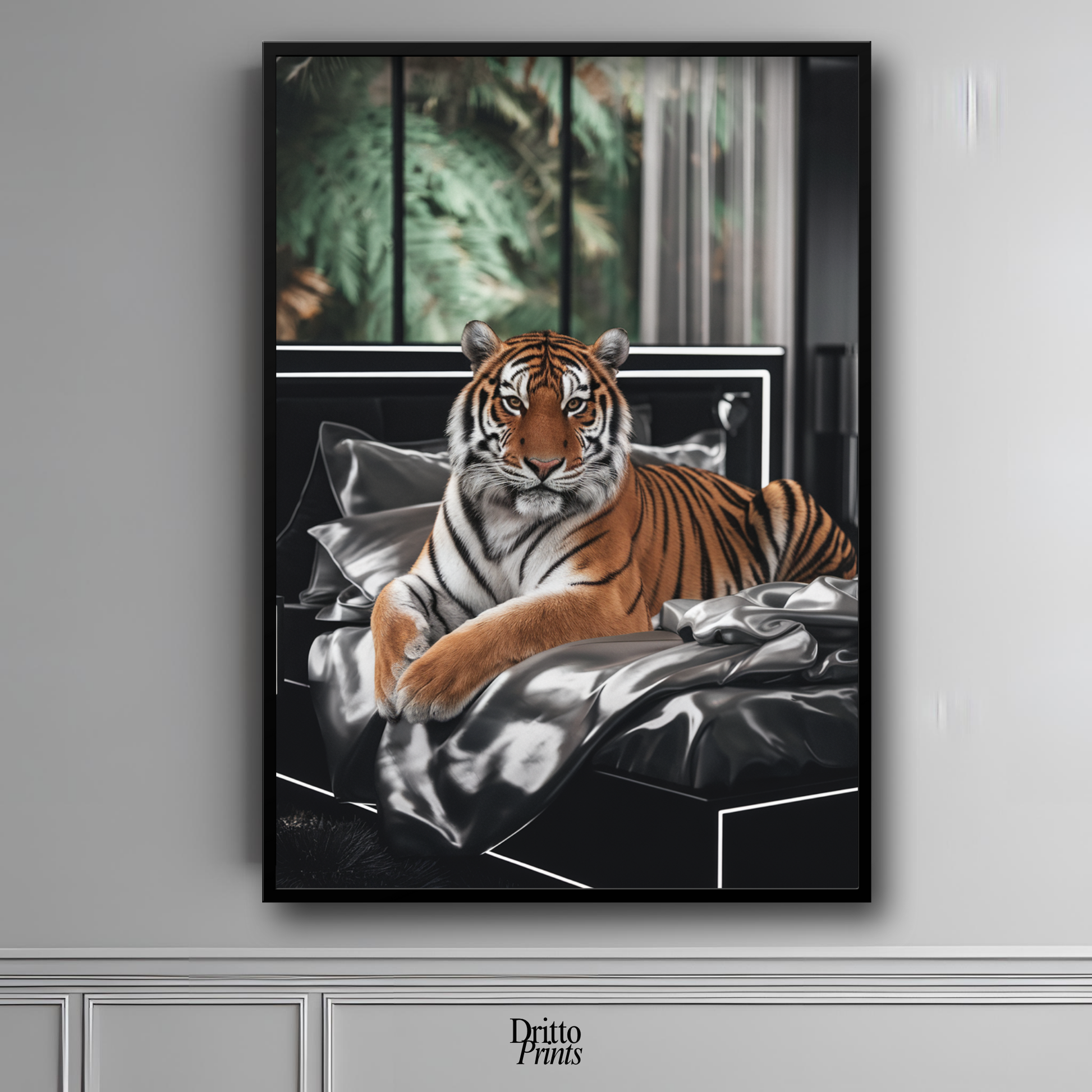 (FD3) A Majestic Tiger Luxe - Framed matte paper poster