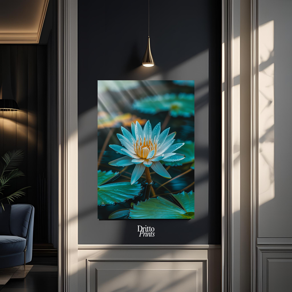 (CD5) Tranquil Water Lily - Canvas