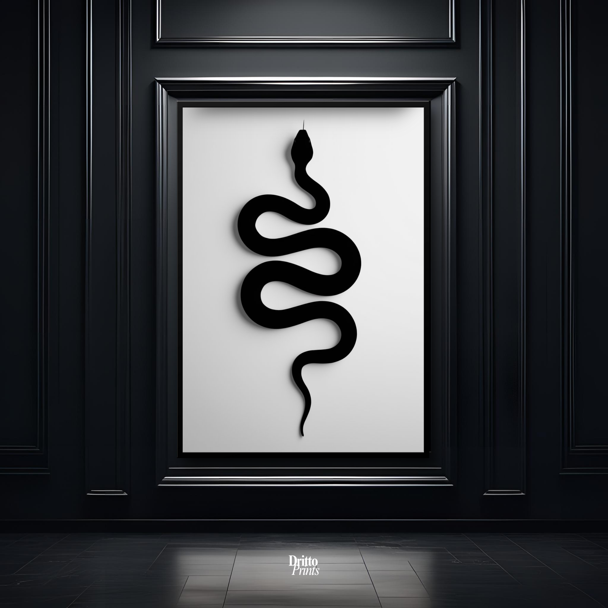 (FD34) Serpent Grace - Framed matte paper poster