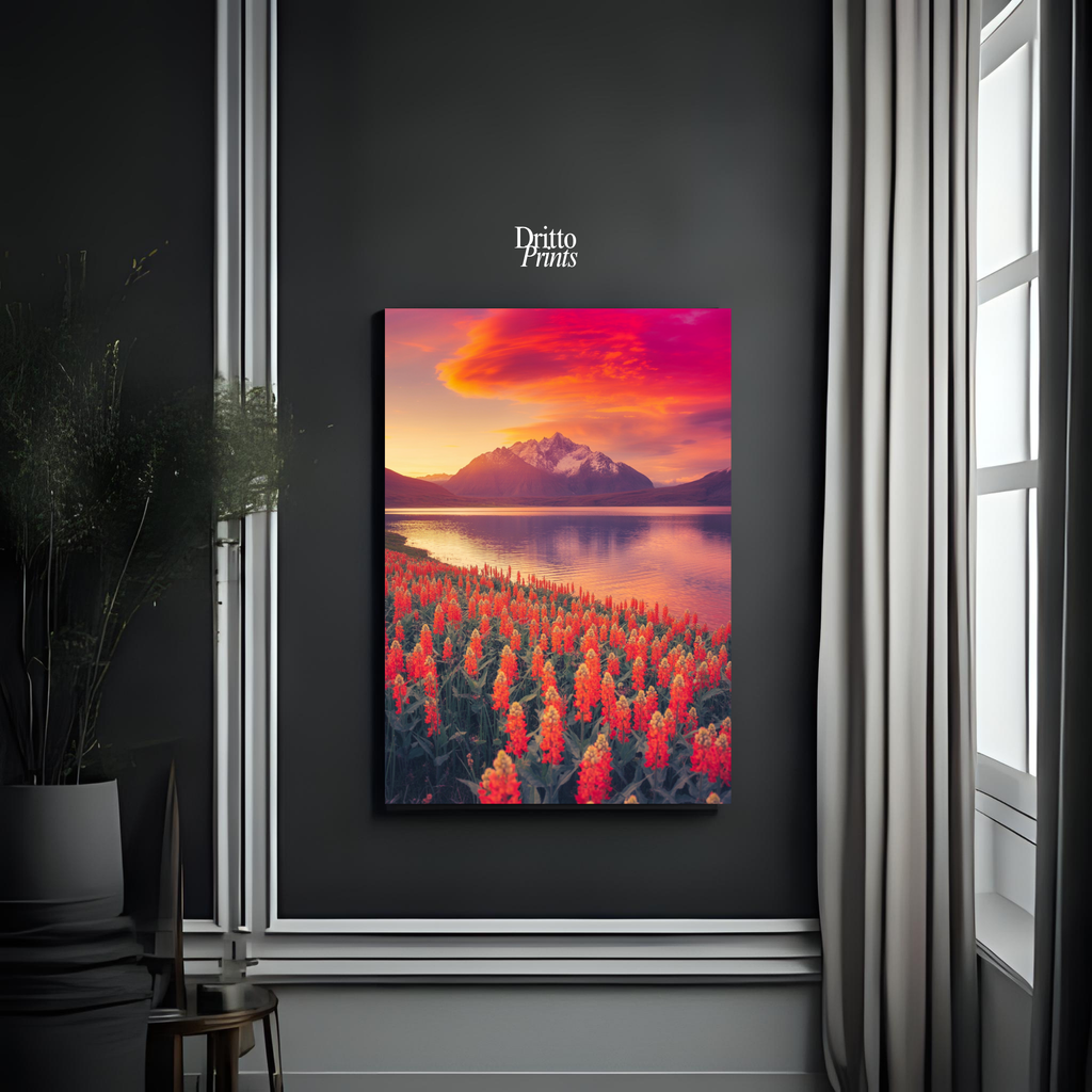 (CF3) Golden Hour Symphony - Framed canvas