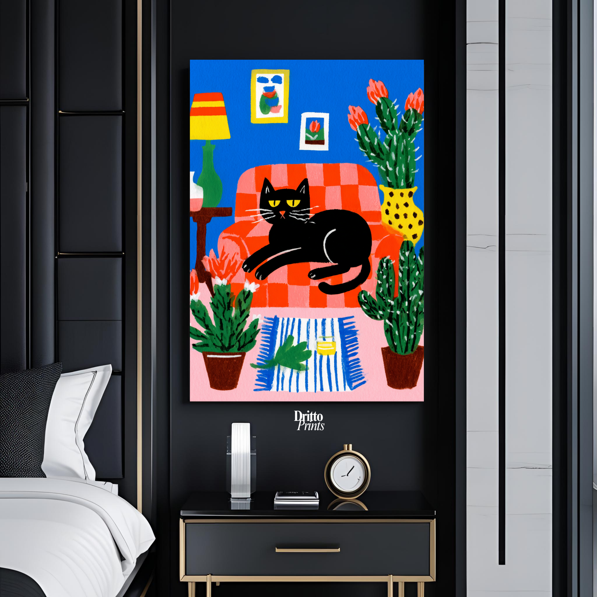 (PD32) Afternoon with the Cat - Poster