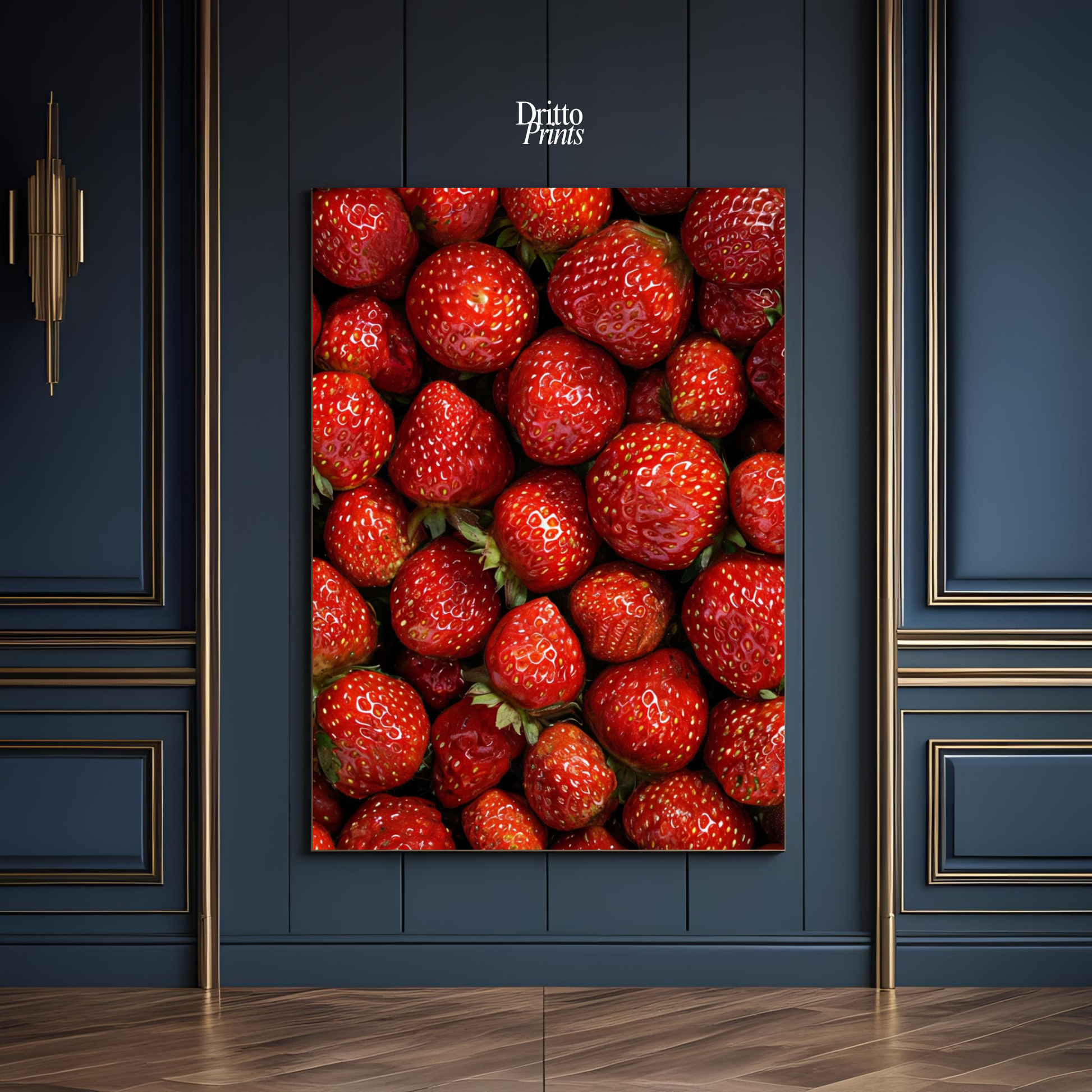 (PD5) The Strawberry Wall Taste of Summer - Poster