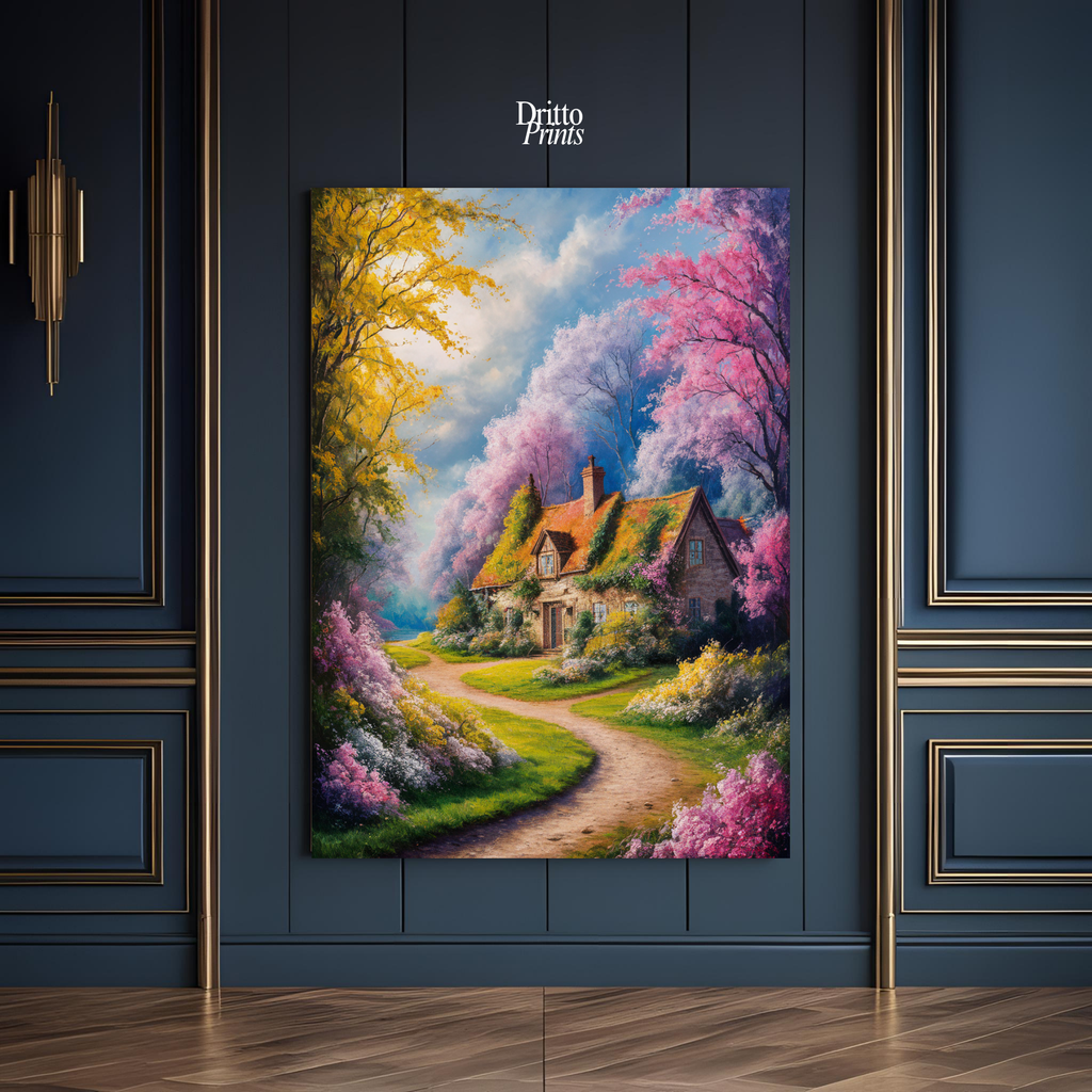 (CD2) Cottage in Bloom - Canvas