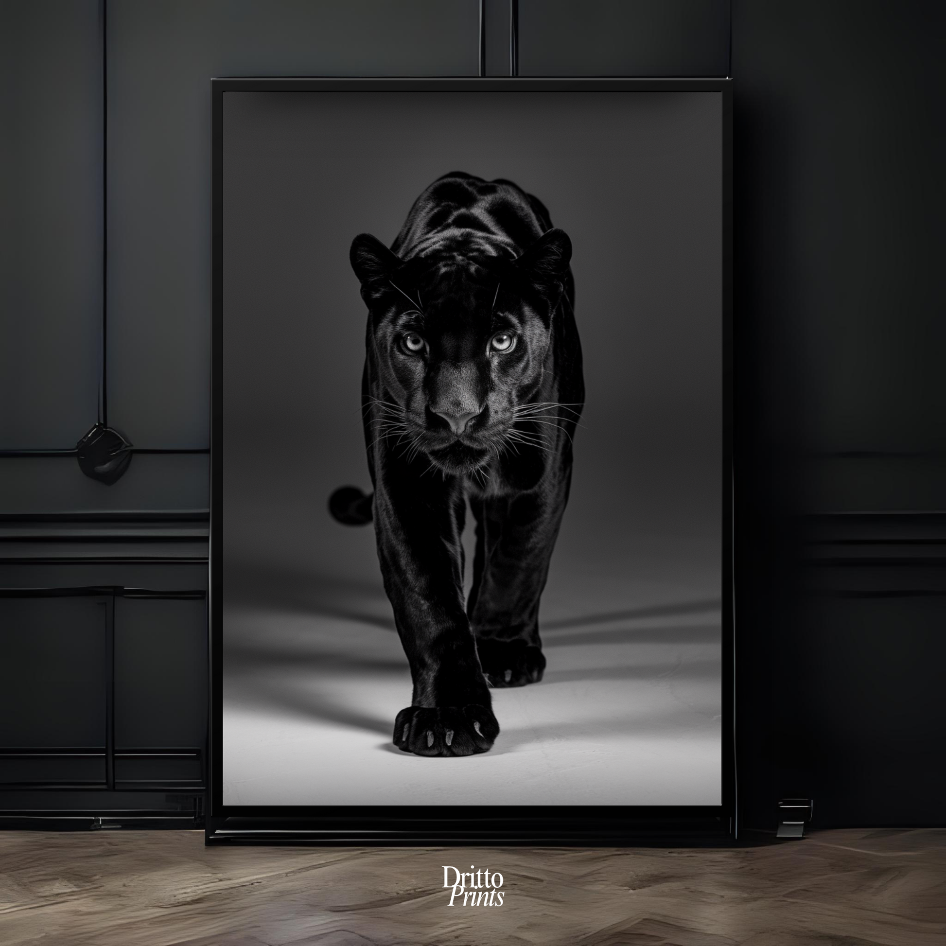 (FD7) Eyes of the Hunt - Framed matte paper poster
