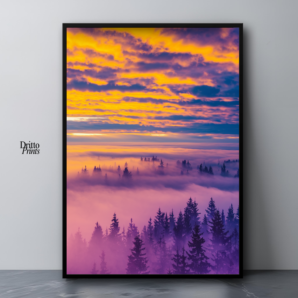 (FD13) Light Between Worlds - Framed matte paper poster