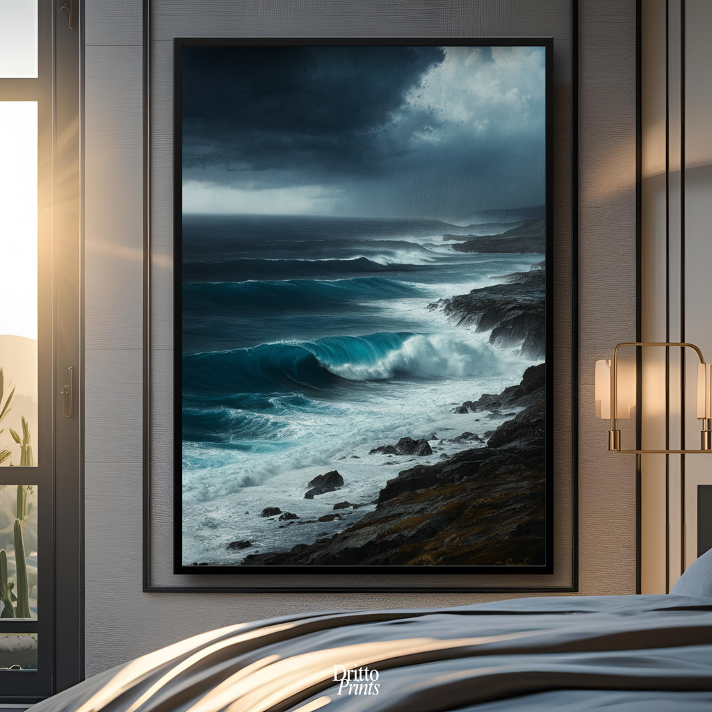 (FD17) Where the Rain Begins - Framed matte paper poster